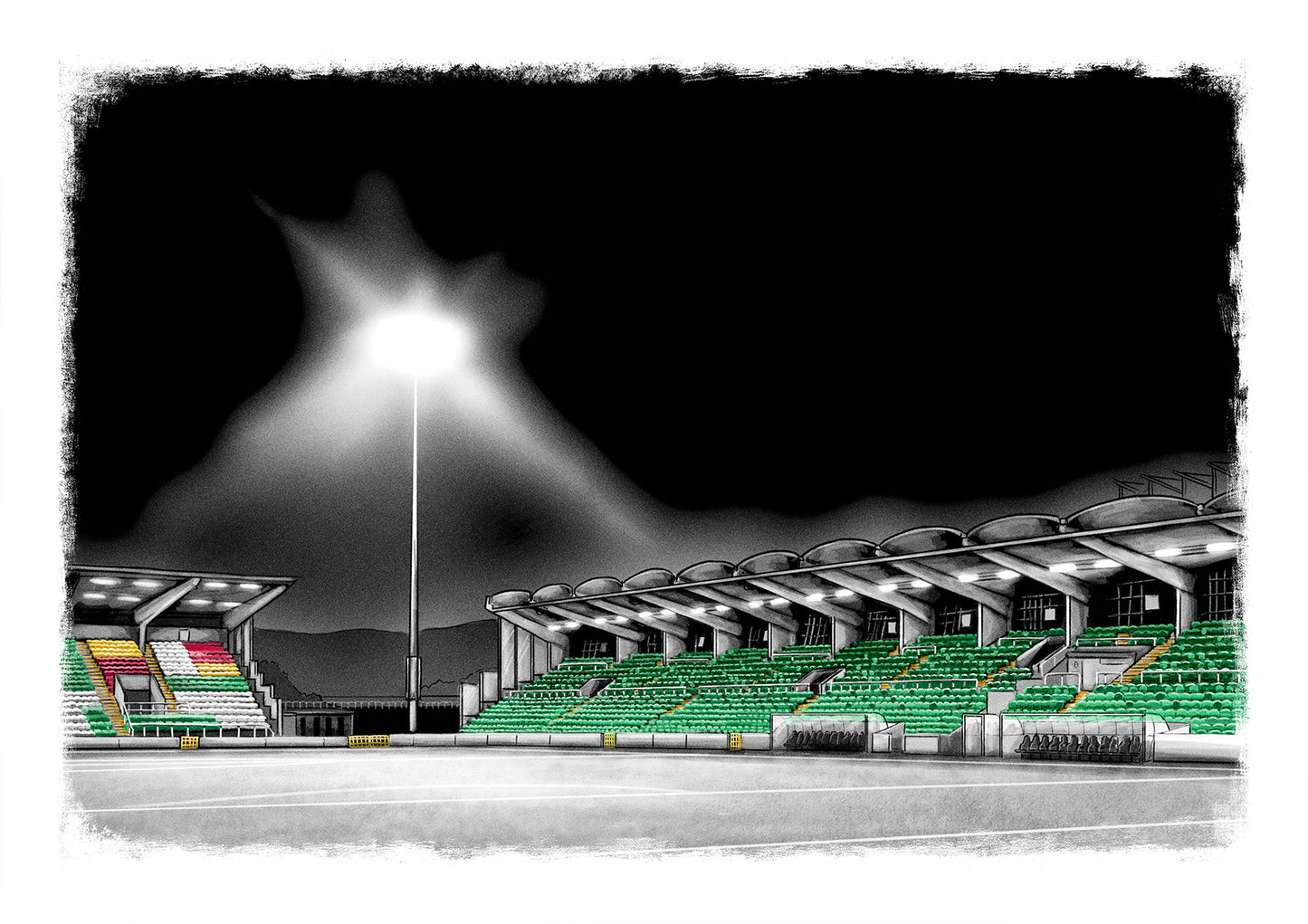 Tallaght Stadium Shamrock Rovers League of Ireland Football Print