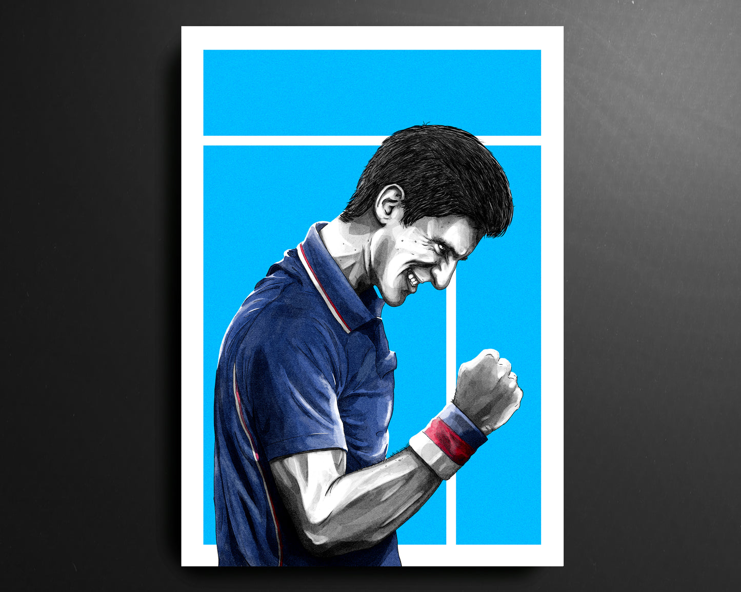 Novak Djokovic Serbia Tennis Print