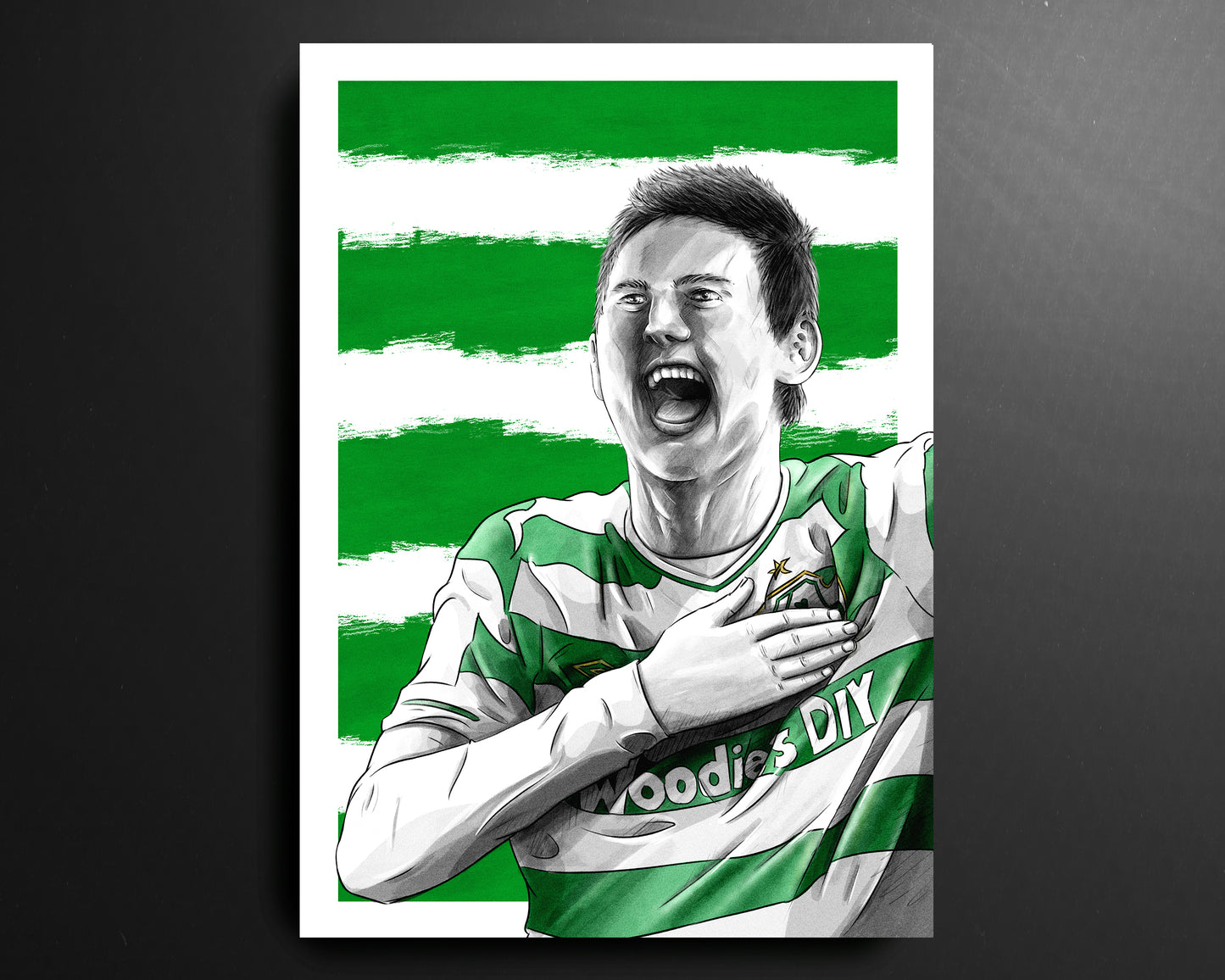 Gary Twigg Shamrock Rovers FC League of Ireland Football Print