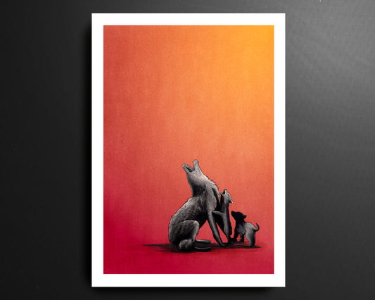 Roma Lupi AS Roma Serie A Football Print