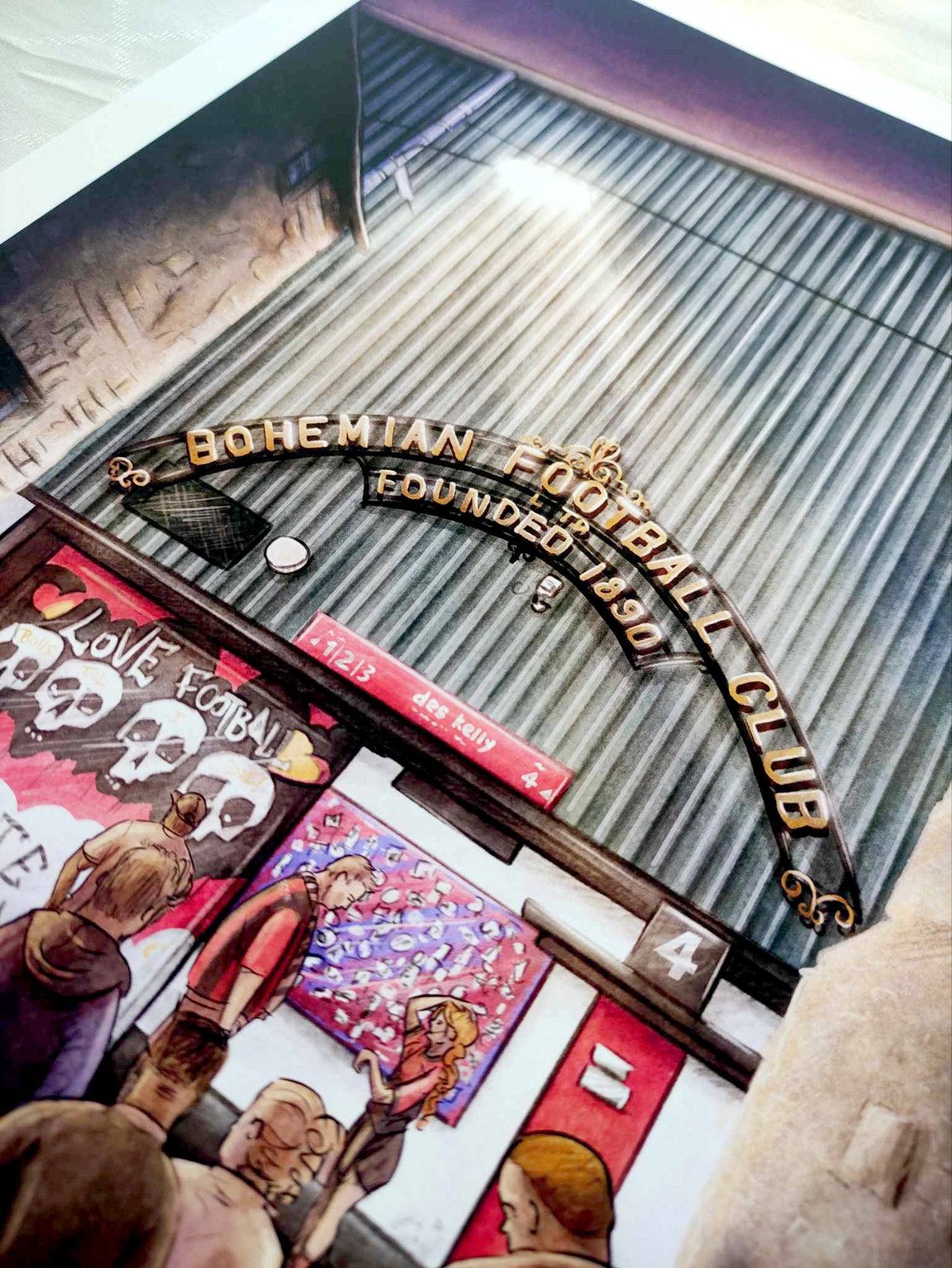 Dalymount Park Match Night Bohemian FC Limited Edition Print