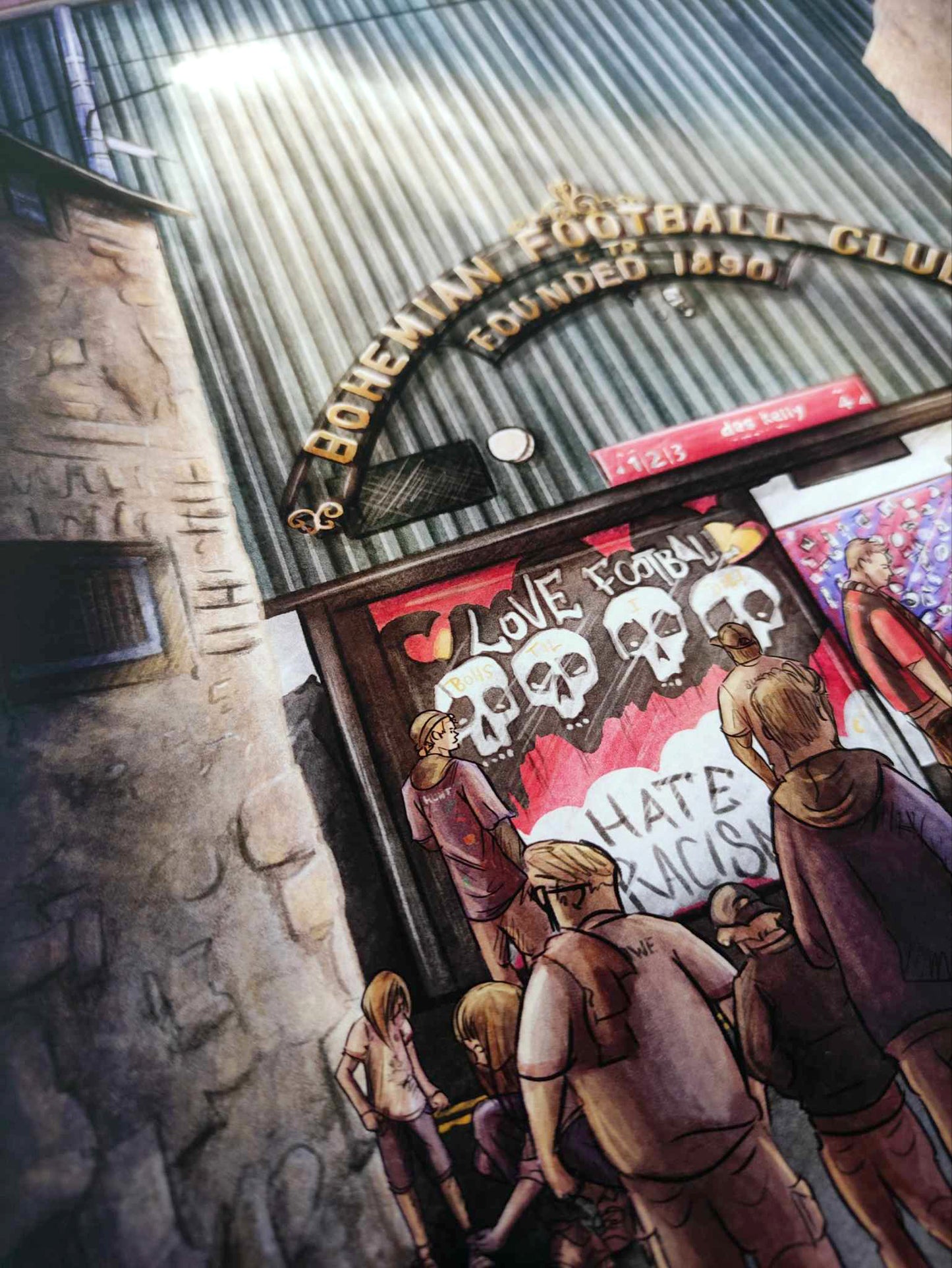 Dalymount Park Match Night Bohemian FC Limited Edition Print
