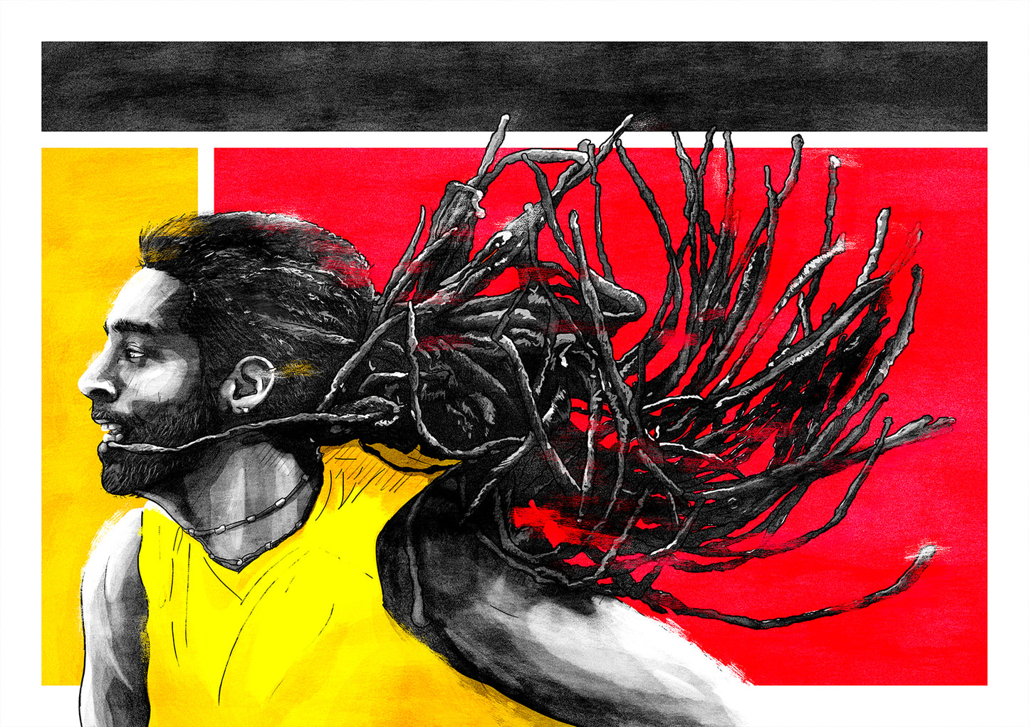 Dustin Brown Germany Tennis Print