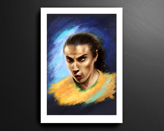 Marta Vieira da Silva Brazil Football Print