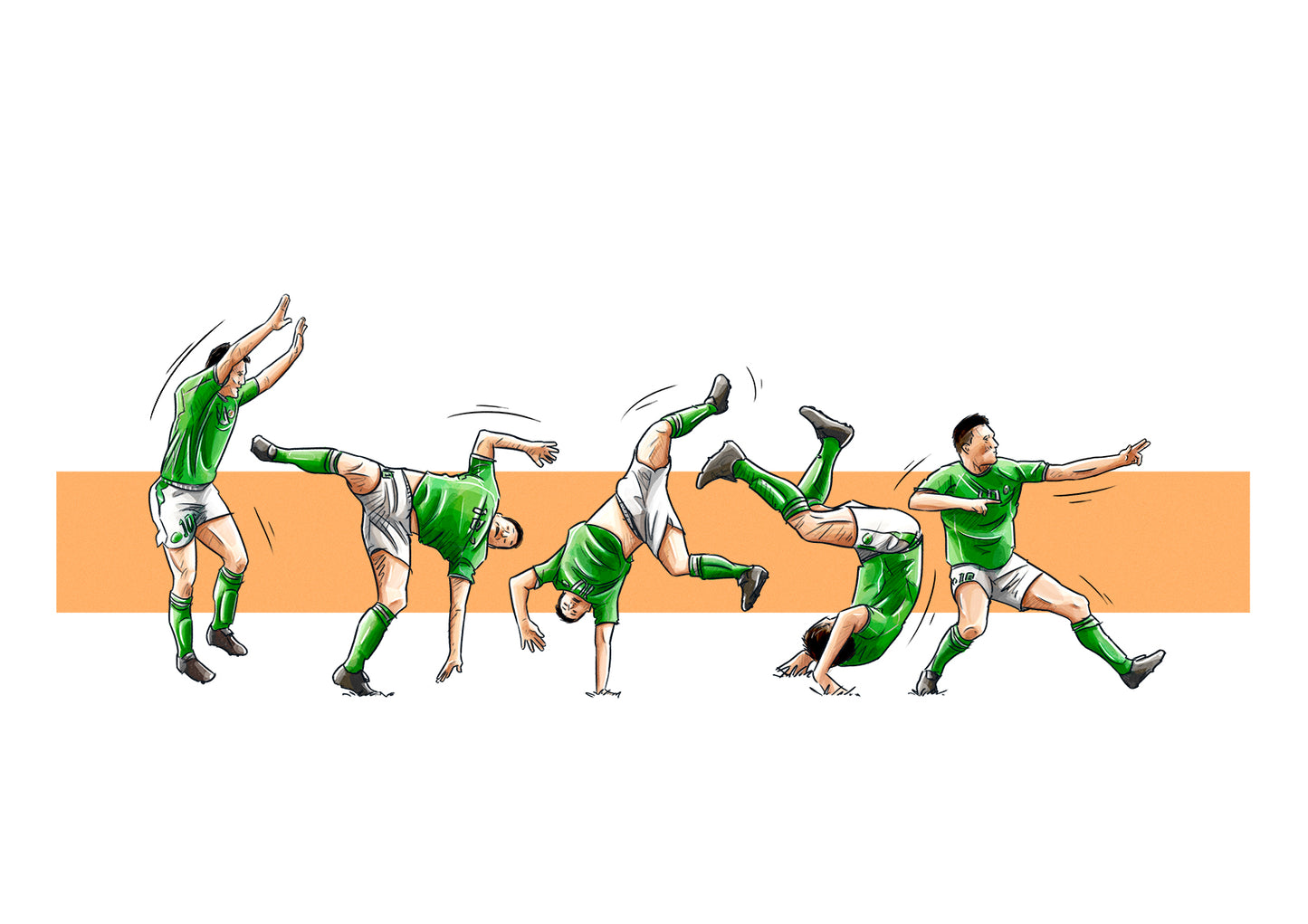 Robbie Keane Ireland Football Print