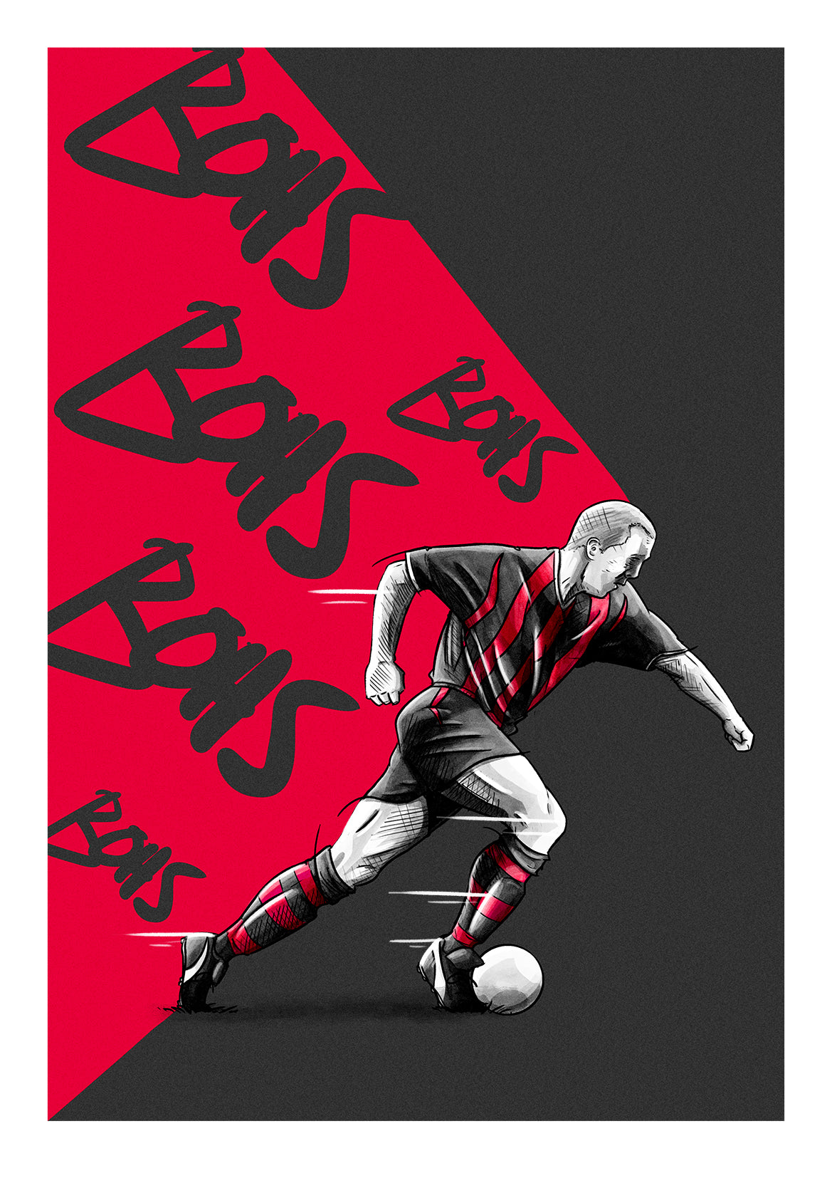 Glen Crowe Bohemian FC League of Ireland Football Print