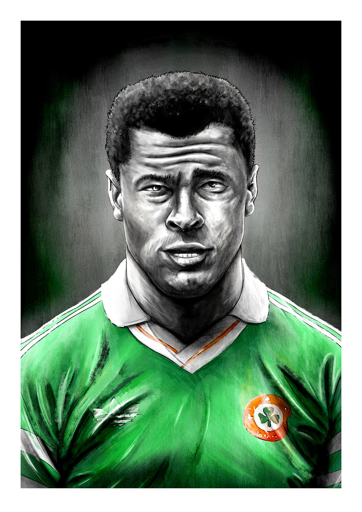 Paul McGrath Italia 90 Republic of Ireland Football Print