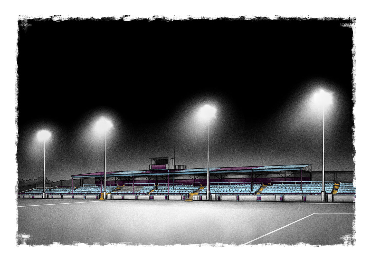 Drogheda United Sullivan and Lambe Park League of Ireland Football Print