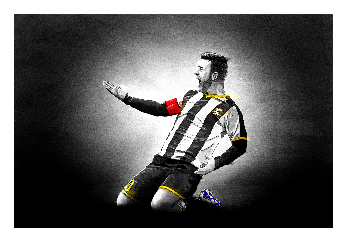 Antonio Di Natale Udinese Serie A Football Print