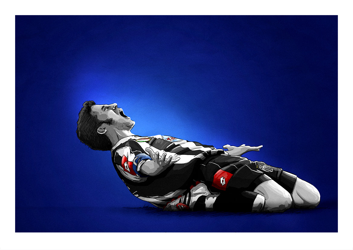 Alessandro Del Piero Juventus Serie A Football Print
