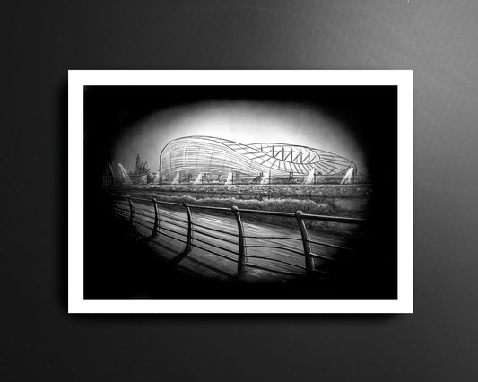 Aviva Stadium Lansdowne Road At Night Republic of Ireland Football Print
