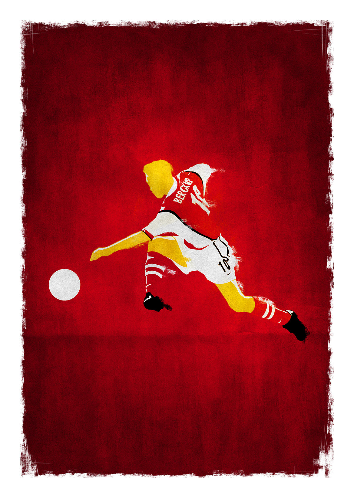 Dennis Bergkamp Arsenal Premier League Football Print