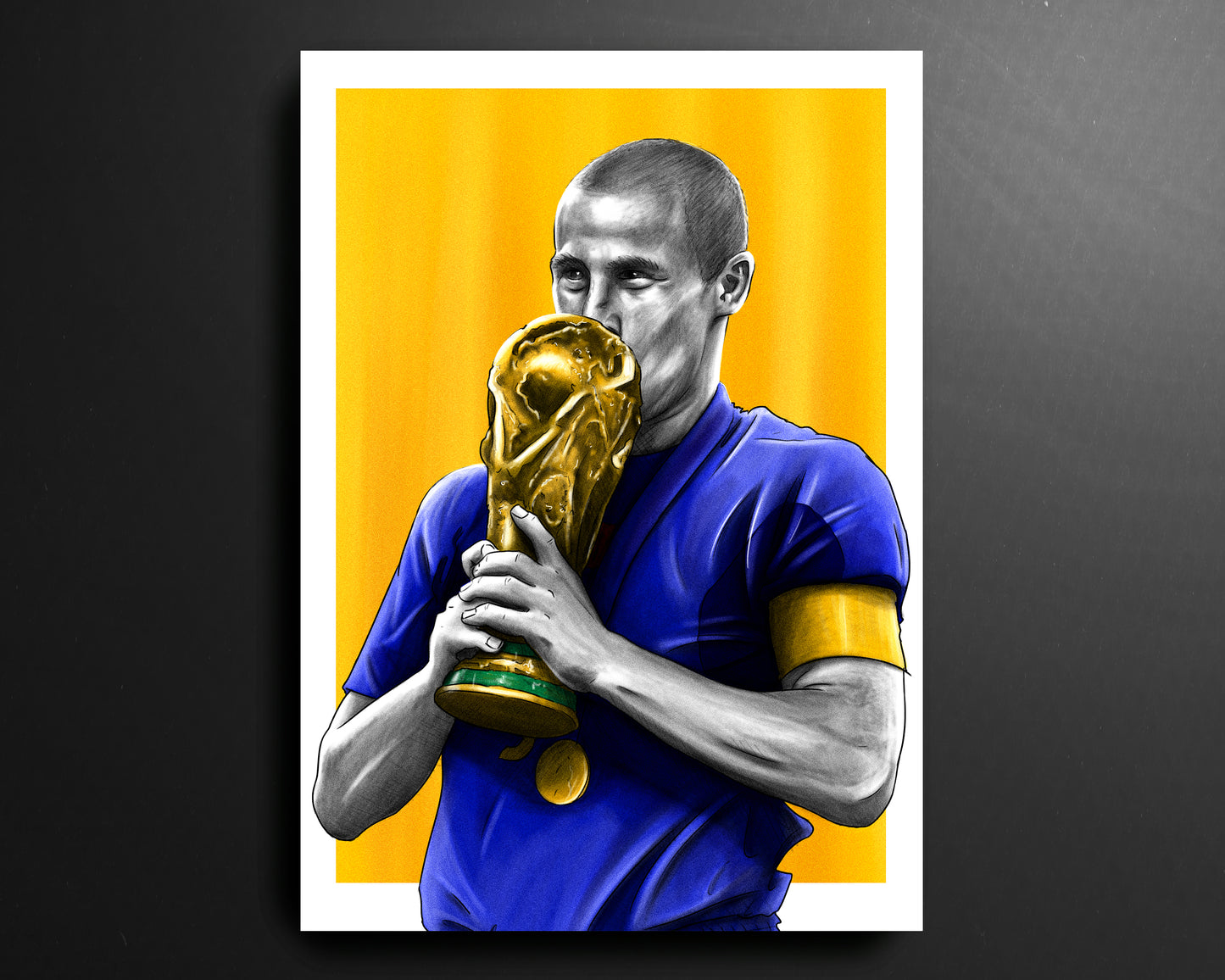 Fabio Cannavaro Italy 2006 World Cup Football Print