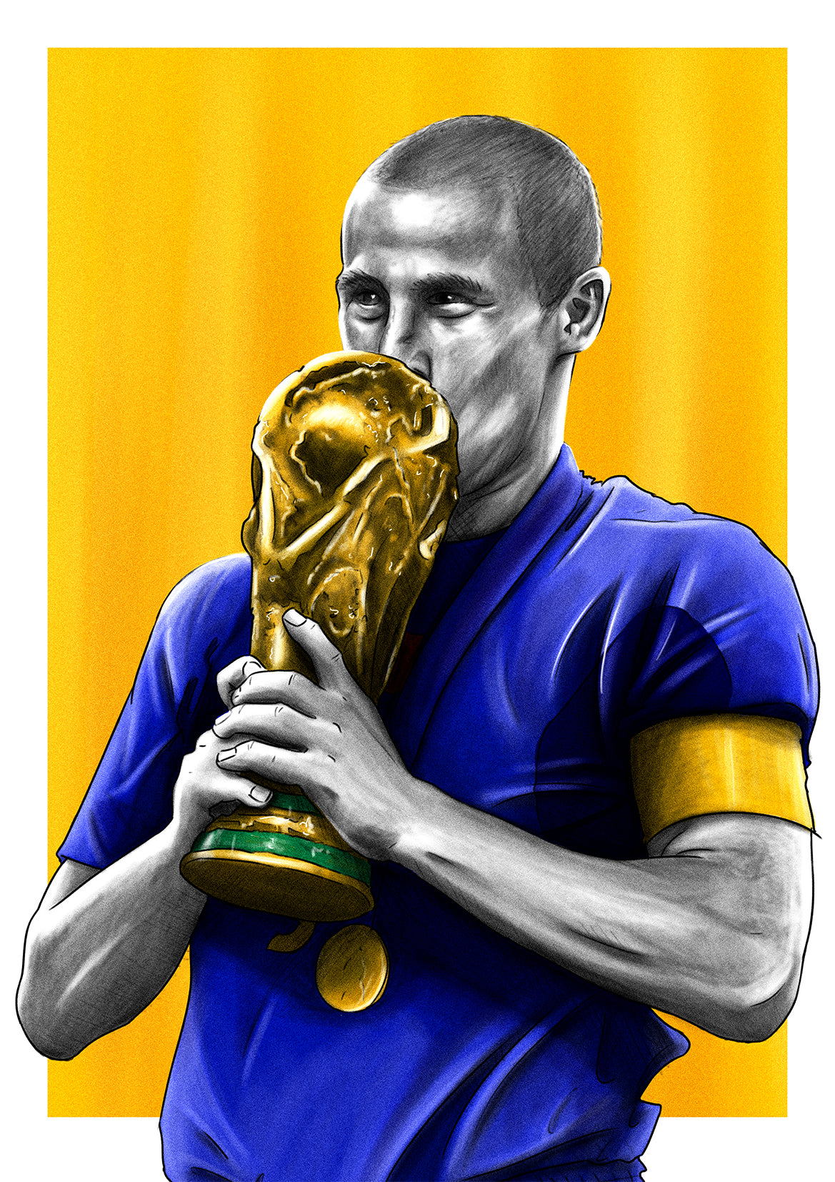 Fabio Cannavaro Italy 2006 World Cup Football Print