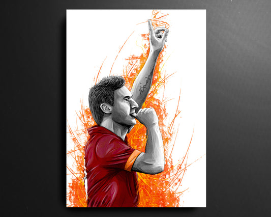 Francesco Totti AS Roma Serie A Football Print
