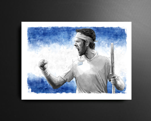 Juan Martin Del Potro Argentina Tennis Print
