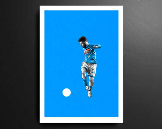 Lorenzo Insigne Napoli Serie A Football Print