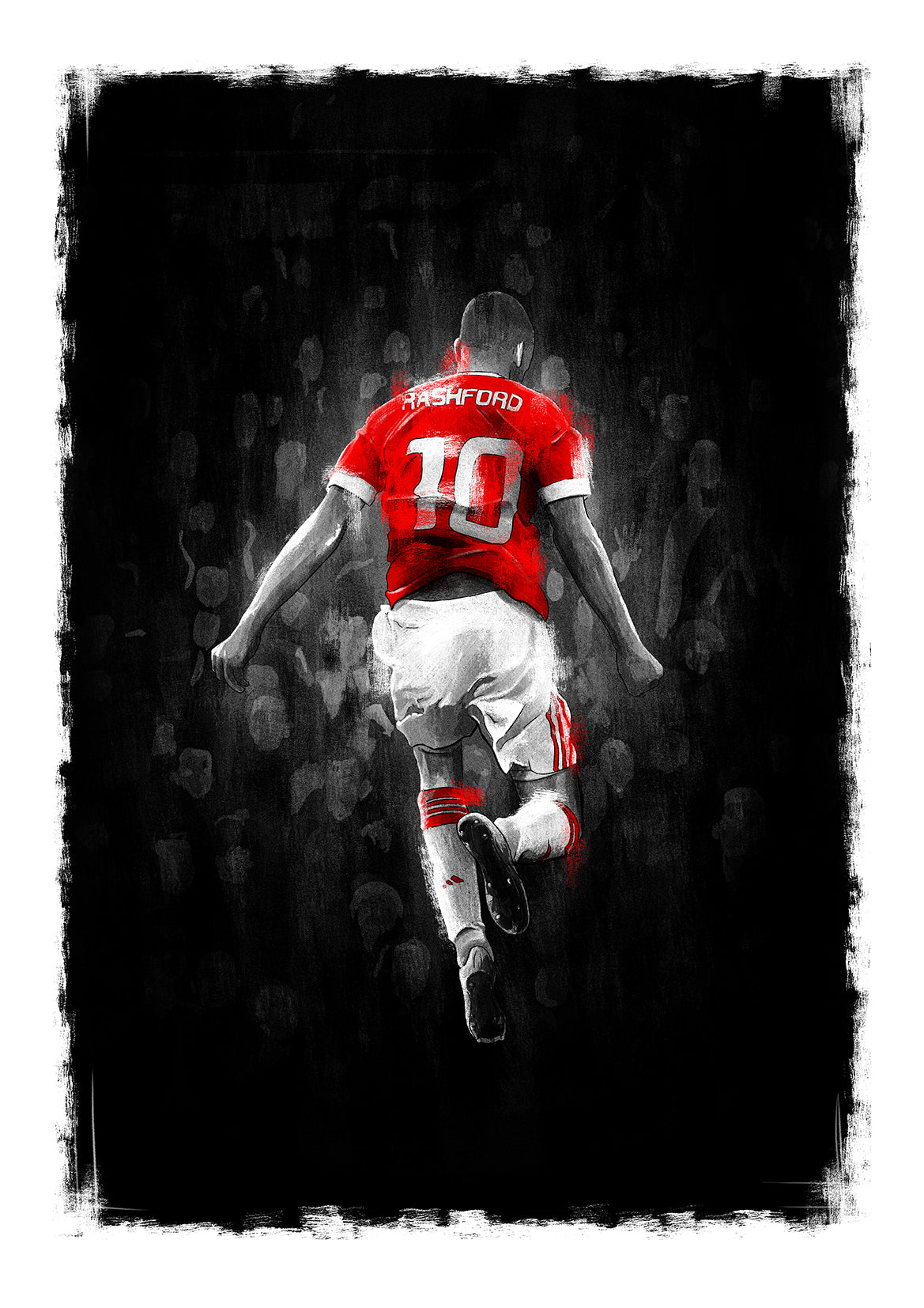 Marcus Rashford Manchester United Football Print