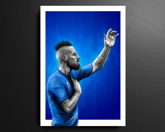 Marek Hamsik Napoli Serie A Football Print