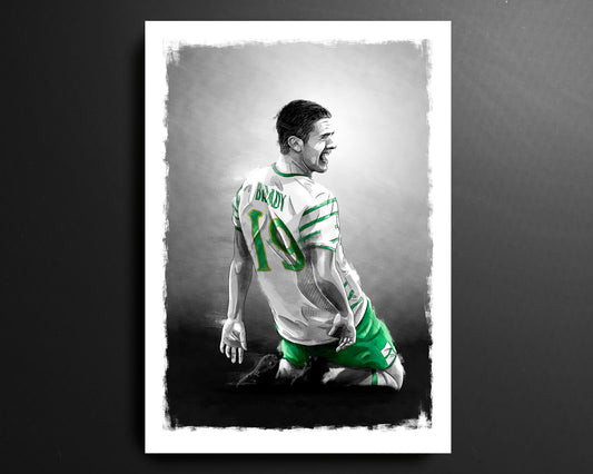 Robbie Brady Republic of Ireland Euro 2016 Football Print