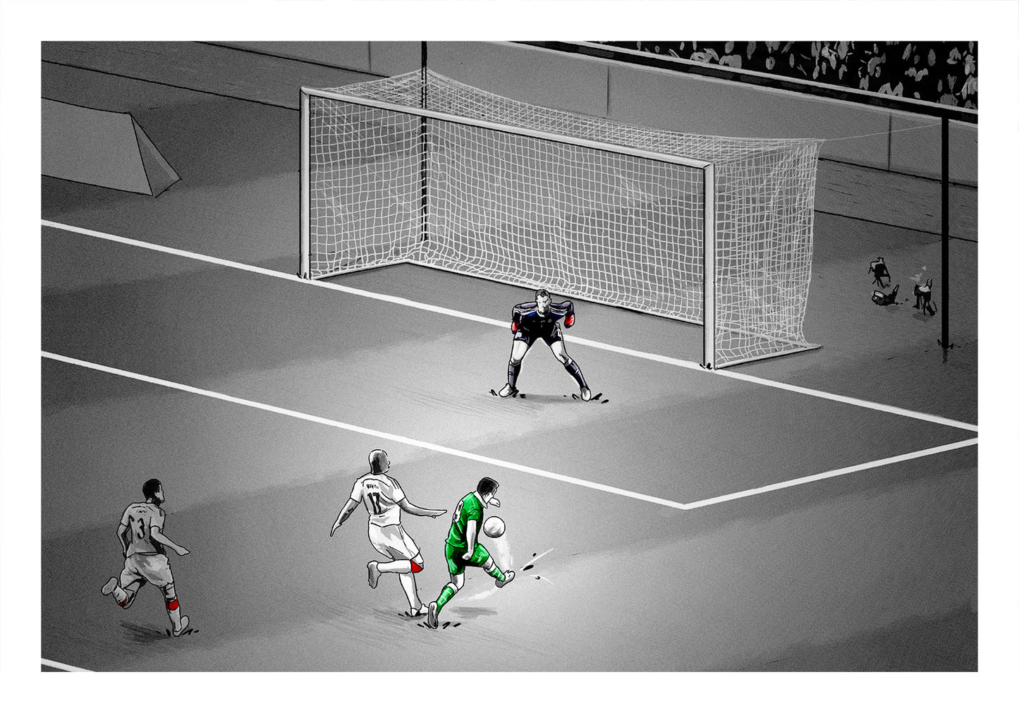Shane Long Ireland v Germany Football Print
