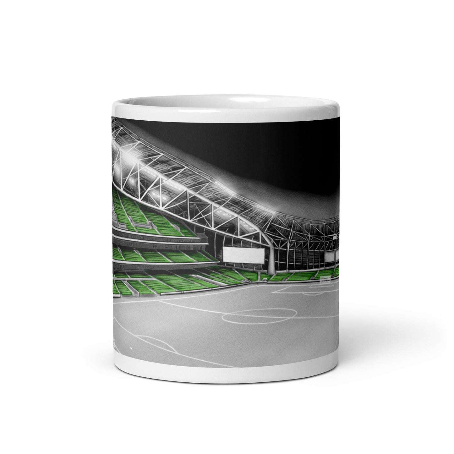 Lansdowne Road/Aviva Stadium Ireland White glossy mug