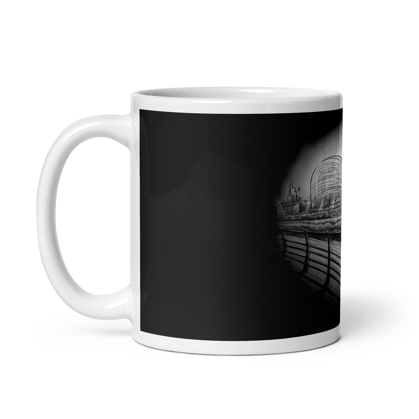 Aviva Stadium Lansdowne Road At Night Republic of Ireland glossy mug