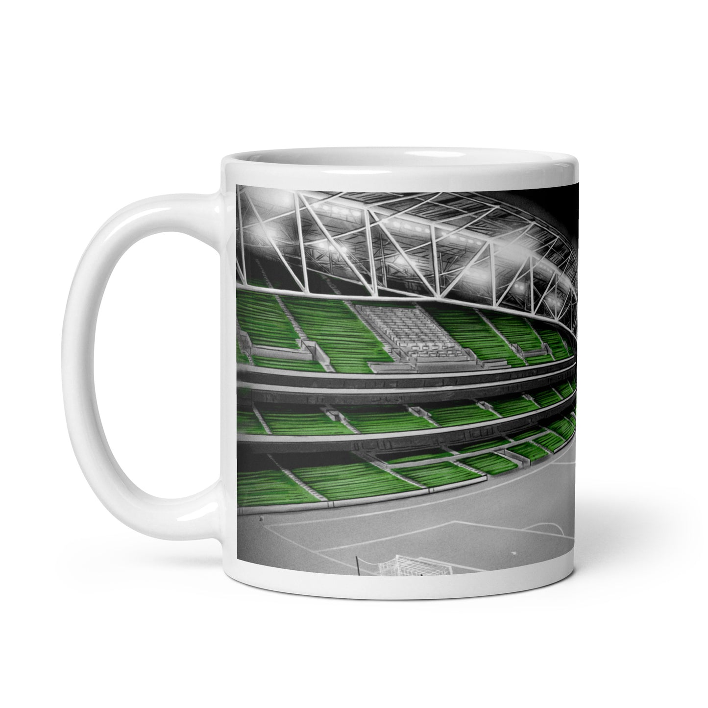Lansdowne Road/Aviva Stadium Ireland White glossy mug