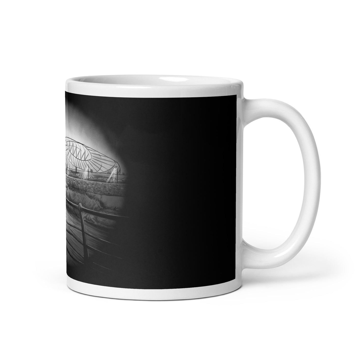 Aviva Stadium Lansdowne Road At Night Republic of Ireland glossy mug