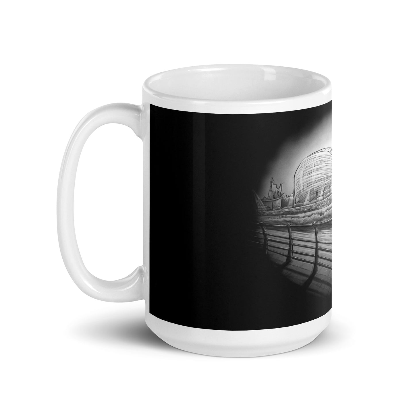 Aviva Stadium Lansdowne Road At Night Republic of Ireland glossy mug