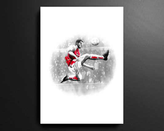 Dennis Bergkamp Arsenal invincibles Premier League Football Print