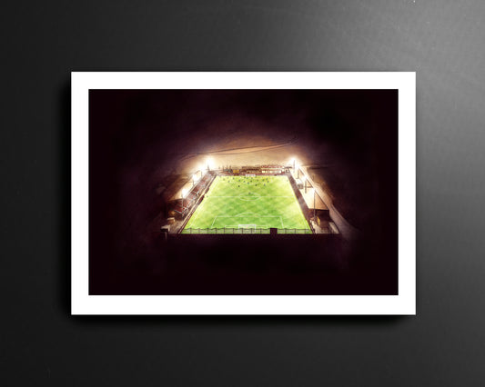 Galway United Match Night At Eamonn Deacy Park League of Ireland Football Print