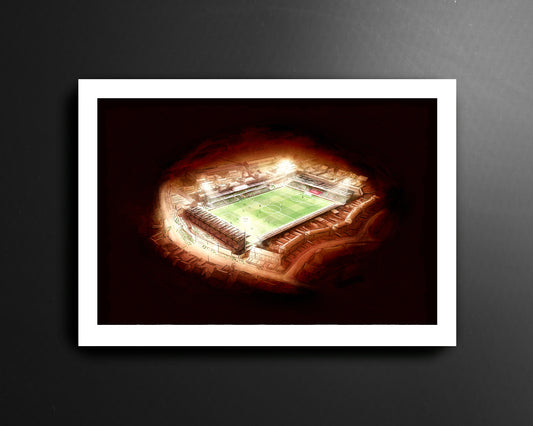 Cork City FC Match Night At Turners Cross League of Ireland Football Print