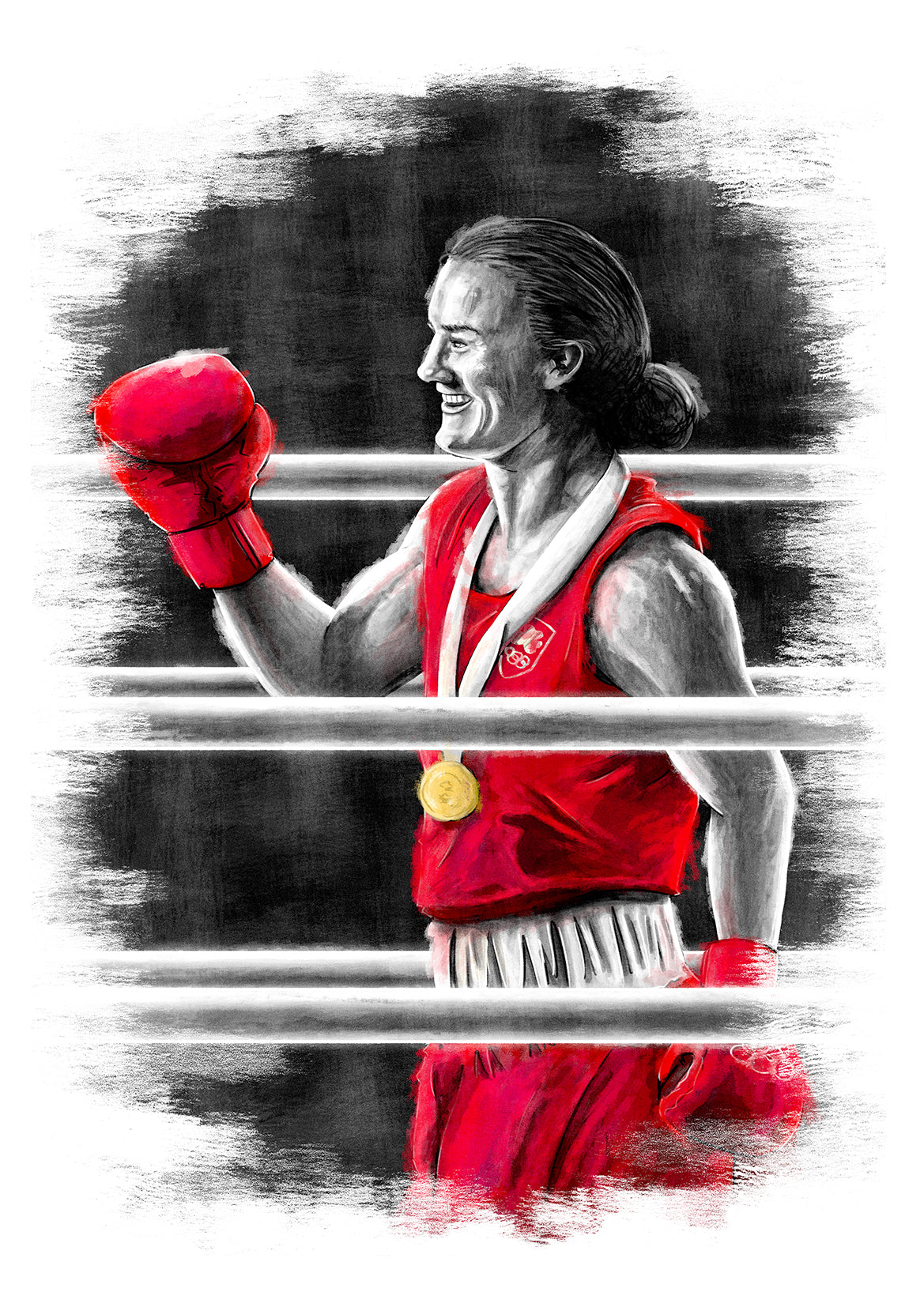 Kellie Harrington Ireland Olympic Boxing Print