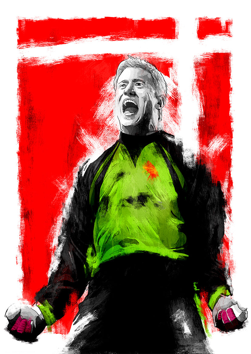 Peter Schmeichel Manchester United Goalkeeper Football Print