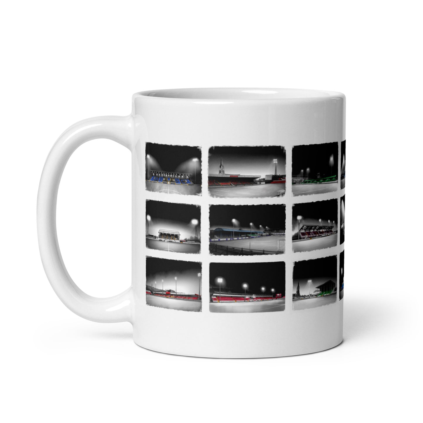 Irish Football Stadium Collection White glossy mug