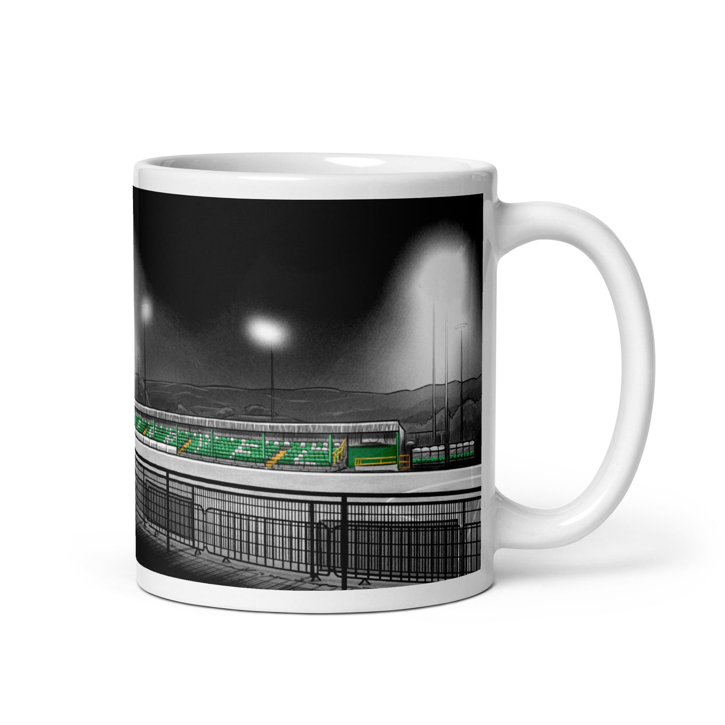 Mounthawk Park Kerry FC League of Ireland White glossy mug