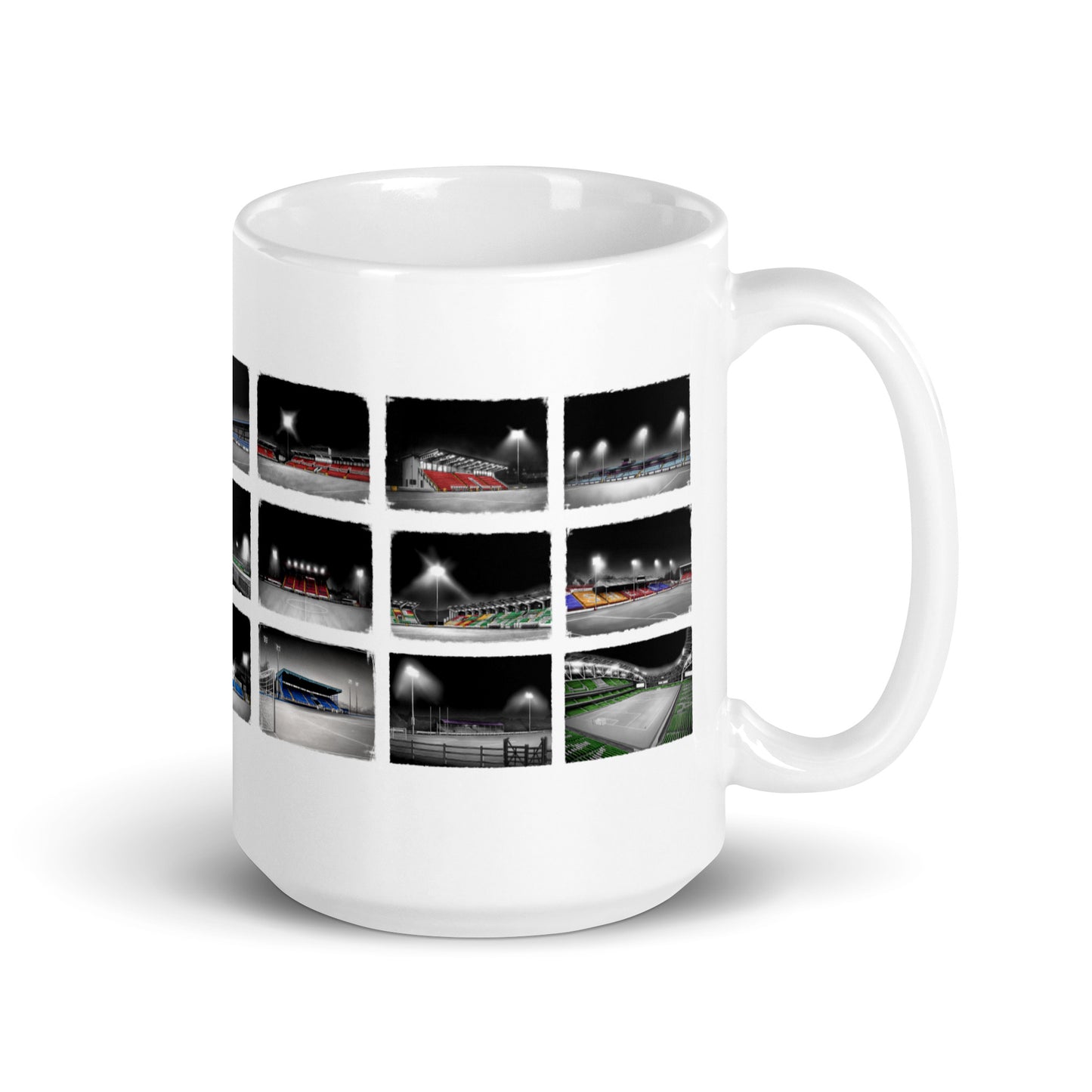 Irish Football Stadium Collection White glossy mug