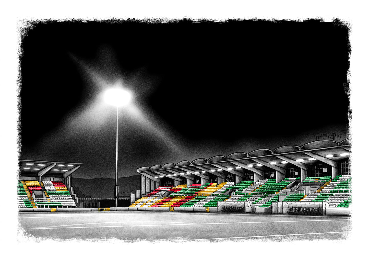 Tallaght Stadium Shamrock Rovers League of Ireland Football Print