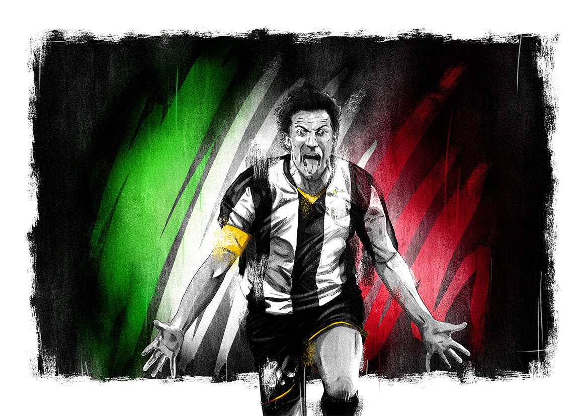 Alessandro Del Piero Juventus Serie A Italy Football Print