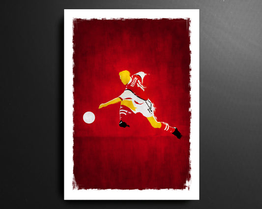 Dennis Bergkamp Arsenal Premier League Football Print