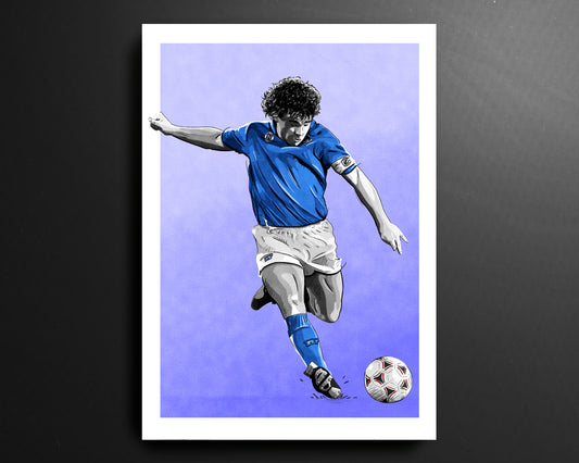 Diego Maradona Napoli Serie A Football Print