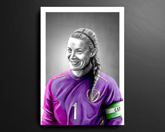 Emma Byrne Republic of Ireland Womens National Team Goalkeeper Football Print