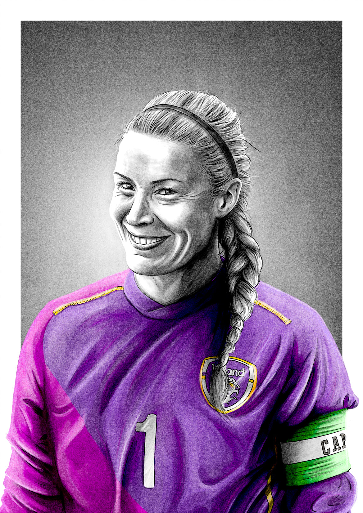 Emma Byrne Republic of Ireland Womens National Team Goalkeeper Football Print