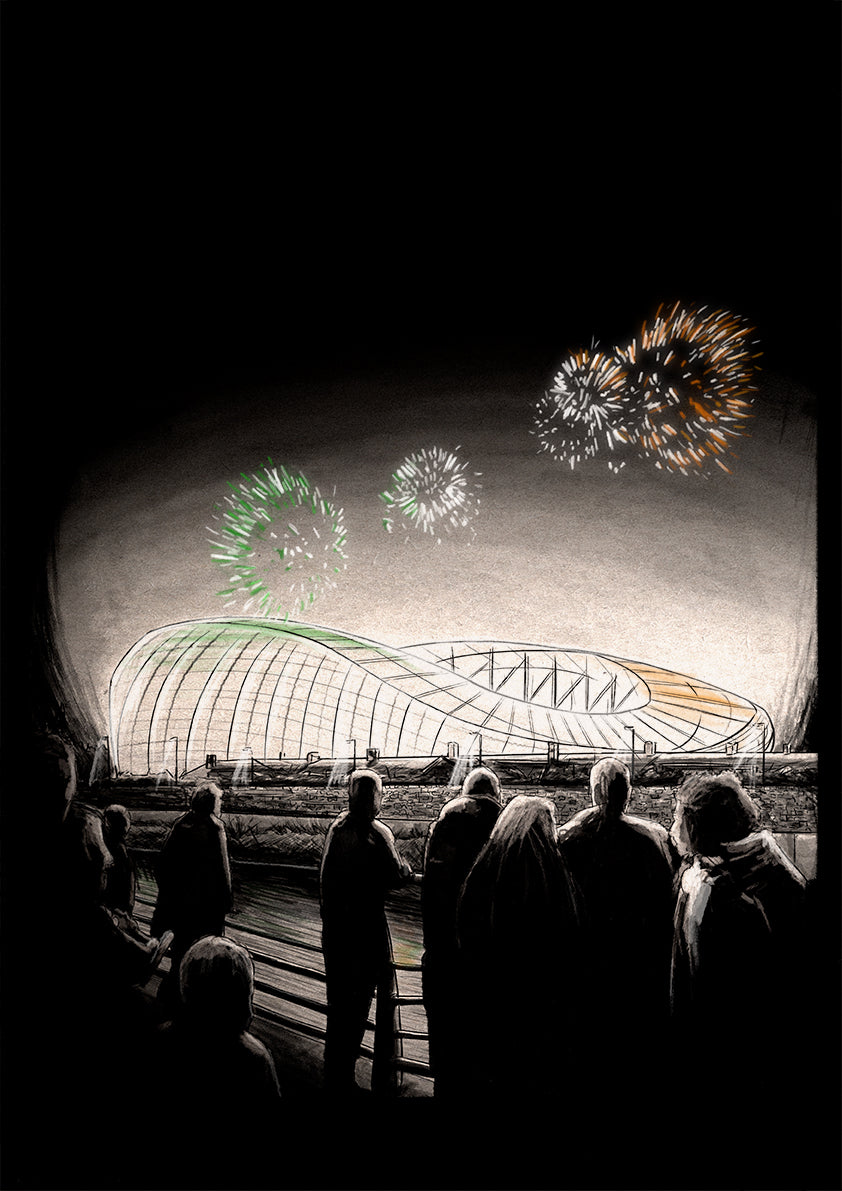 Republic of Ireland Aviva Stadium Football Print