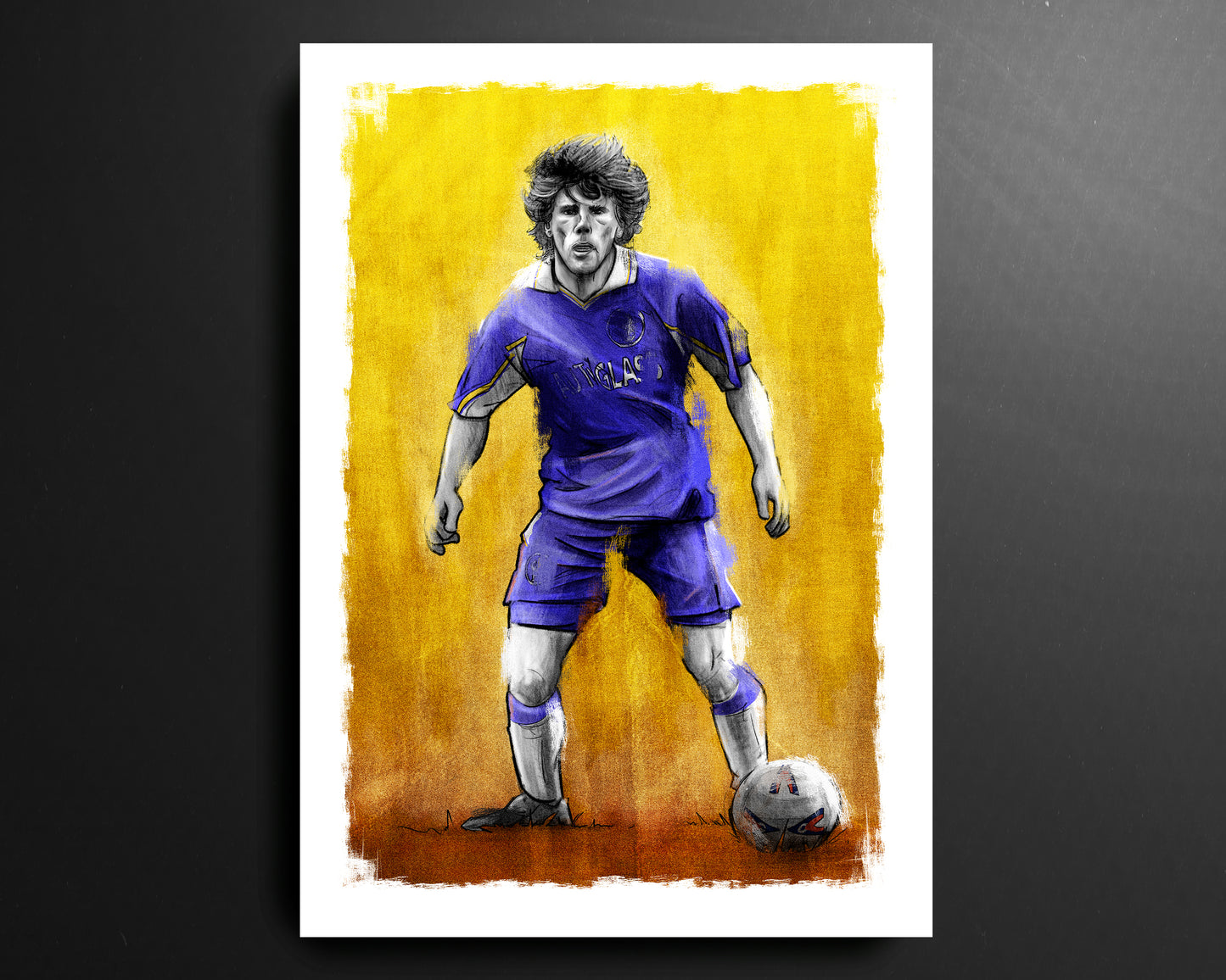 Gianfranco Zola Chelsea Premier League Football Print