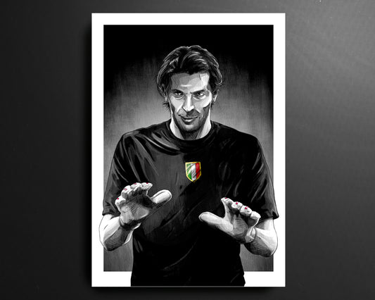 Gianluigi Buffon Juventus Goalkeeper Serie A Football Print