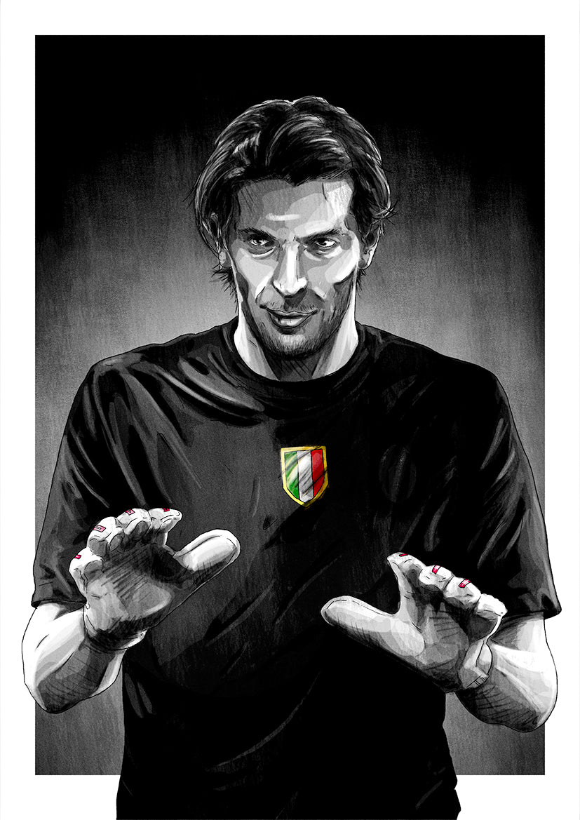 Gianluigi Buffon Juventus Goalkeeper Serie A Football Print