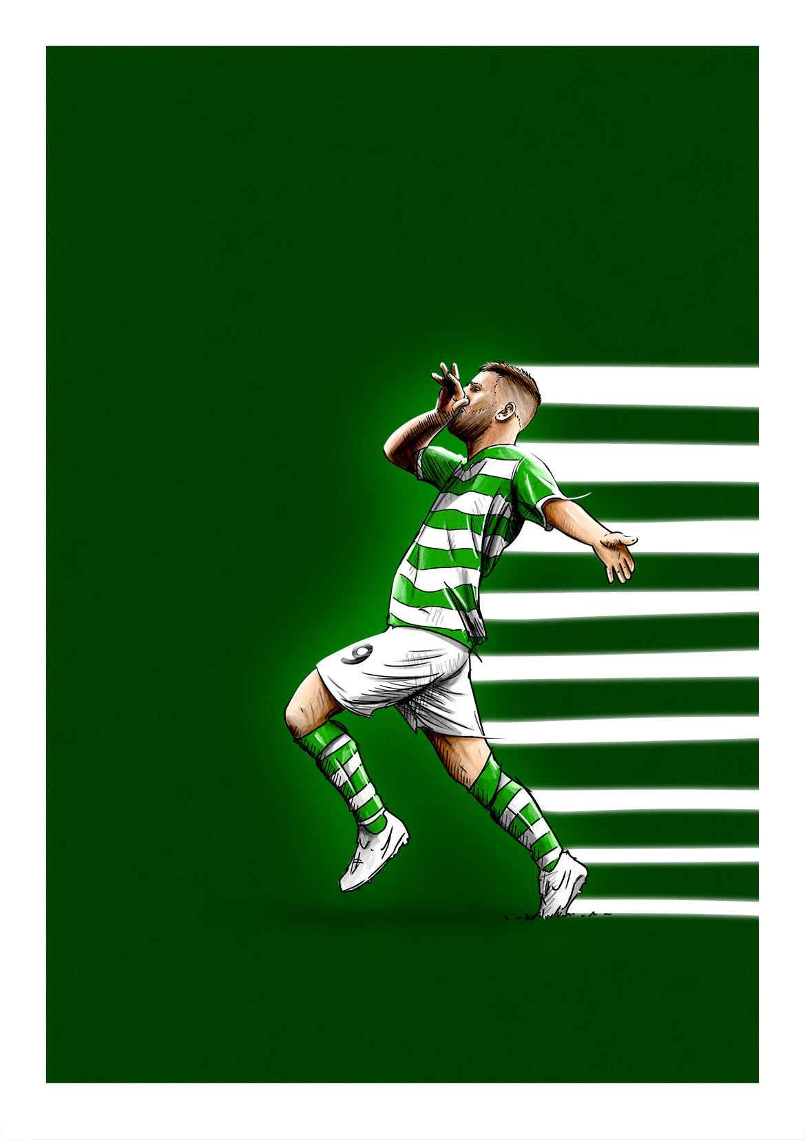 Jack Byrne Shamrock Rovers FC League of Ireland Football Print