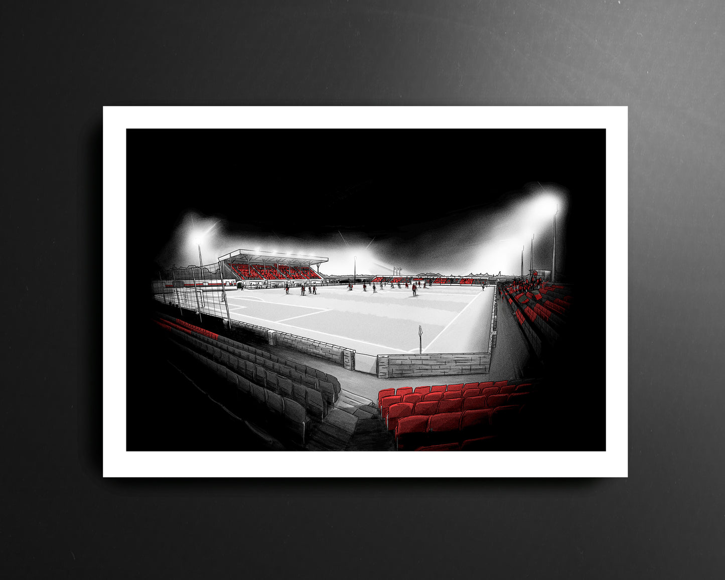 Bishopsgate at Night Longford Town League of Ireland Football Print